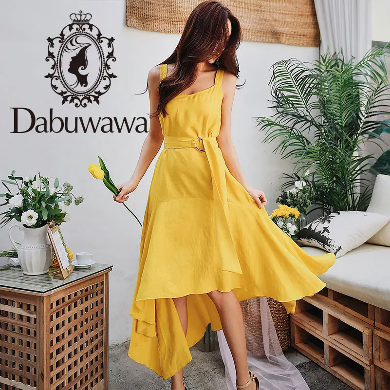 Dabuwaw Summer Yellow Swing Maxi Dress Women Girls 2019 New Sleeveless Asymmetrical Strap Long Party Vest Dresses DN1BDX003
Dabuwaw Summer Yellow Swing Maxi Dress Women Girls 2019 New Sleeveless Asymmetrical Strap Long Party Vest Dresses DN1BDX003