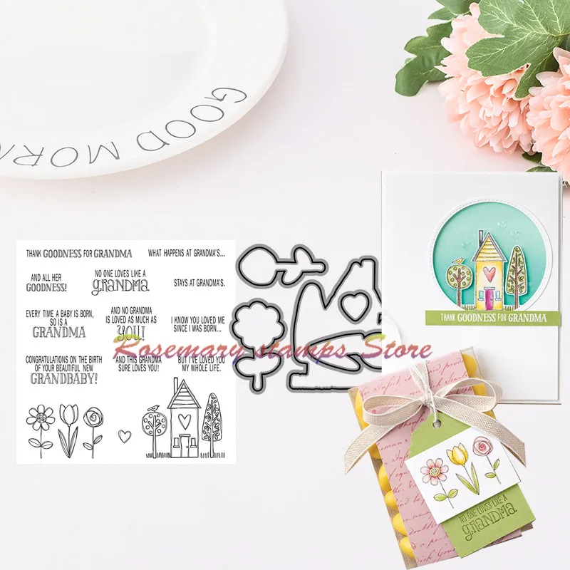 Rosemary stamps Grandma's House Metal Cutting Dies and stamps DIY Scrapbooking Card Stencil Paper Handmade Album Wedding Decor
Rosemary stamps Grandma's House Metal Cutting Dies and stamps DIY Scrapbooking Card Stencil Paper Handmade Album Wedding Decor