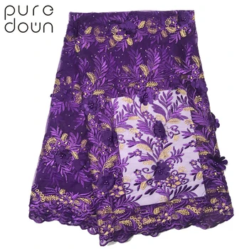 Puredown 3D Flowers Latest African Cord Lace Fabrics High Quality 2019 Nigerian Lace Fabric for Wedding African Lace Fabric 
Puredown 3D Flowers Latest African Cord Lace Fabrics High Quality 2019 Nigerian Lace Fabric for Wedding African Lace Fabric