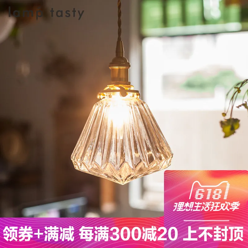 Фото Современный простой красочный стеклянный подвесной светильник E27 4 цвета