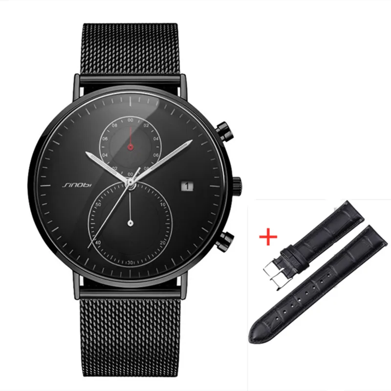 SINOBI Fashion Business Men Watches Waterproof Analogue Sports Quartz Wristwatches Men Watch+Leather Strap Set Relogio Masculino
SINOBI Fashion Business Men Watches Waterproof Analogue Sports Quartz Wristwatches Men Watch+Leather Strap Set Relogio Masculino