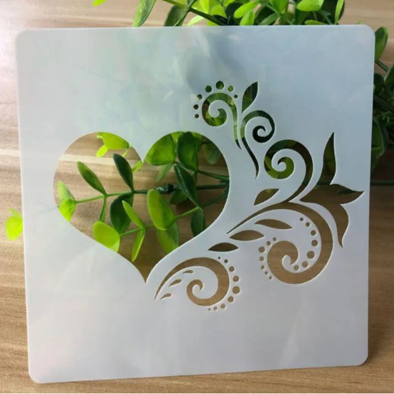 Stencil Heart Openwork Painting Template Embossing Craft Bullet Journal Accessories Sjablonen For Scrapbooking adorn Reusable
Stencil Heart Openwork Painting Template Embossing Craft Bullet Journal Accessories Sjablonen For Scrapbooking adorn Reusable