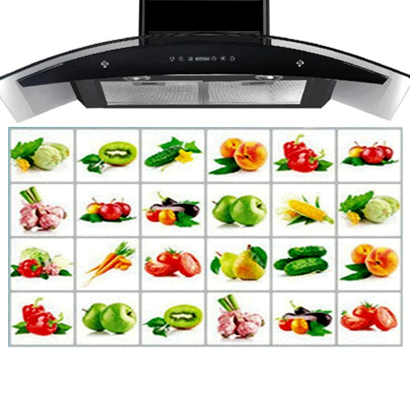 Zs Sticker 90 cm * 60 cm Vegetable Kitchen Wall Stickers Accessories Chef Kitchen Decor Aluminum Foil Wall Tile Stickers
Zs Sticker 90 cm * 60 cm Vegetable Kitchen Wall Stickers Accessories Chef Kitchen Decor Aluminum Foil Wall Tile Stickers