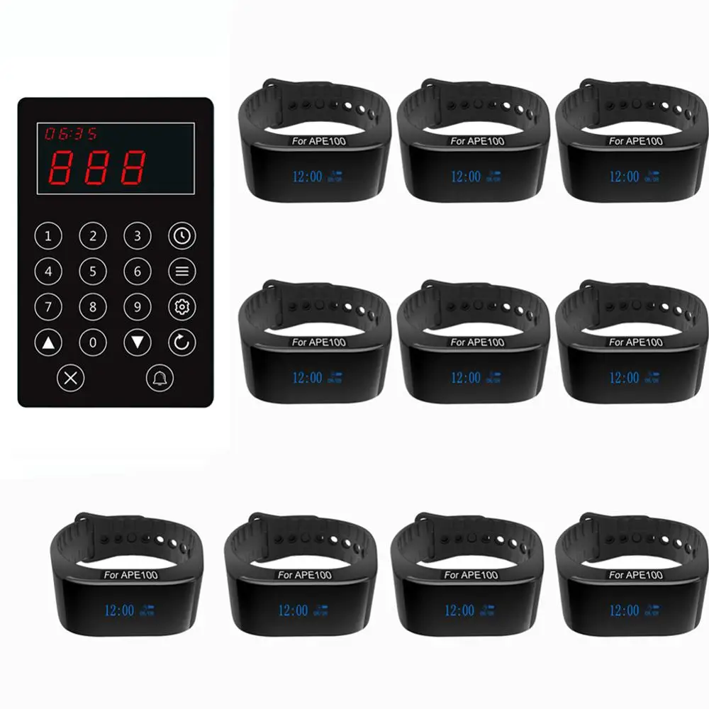 SINGCALL Kitchen Call Waiter System, Call the Number of Customer and Waiter Take the Food. 10 APE6900 Watches and One Pager
SINGCALL Kitchen Call Waiter System, Call the Number of Customer and Waiter Take the Food. 10 APE6900 Watches and One Pager