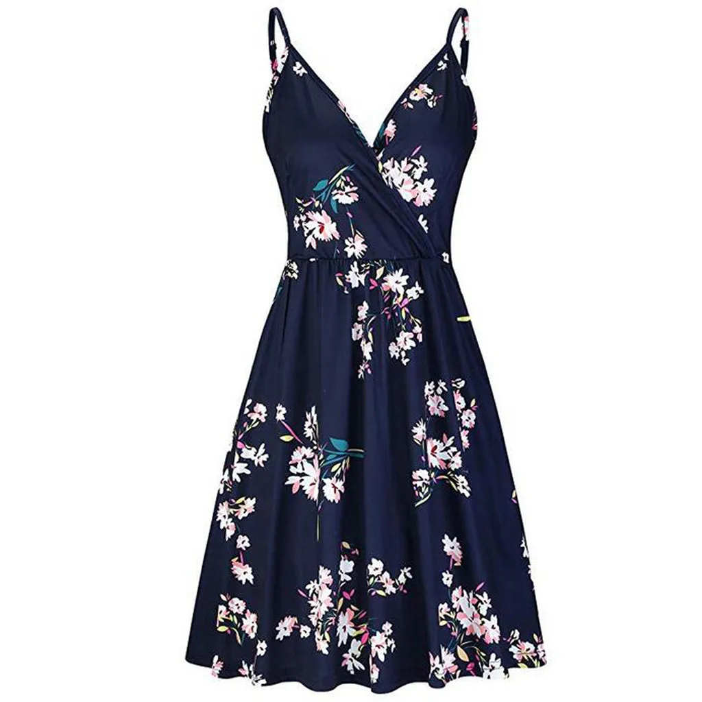 Summer Womens Fashion Casual Sexy Print V-Neck Sleeveless Mini Dress Women Sleeveless Printing Summer Beach Casual Dress #507
Summer Womens Fashion Casual Sexy Print V-Neck Sleeveless Mini Dress Women Sleeveless Printing Summer Beach Casual Dress #507