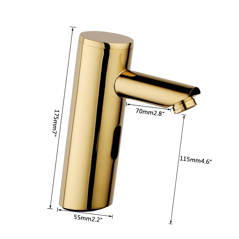 KEMAIDI Automatic Hand Touch Sensor Faucet Brass Chrome Polished