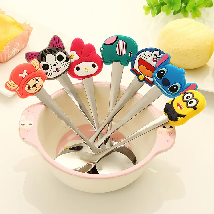7 Pcs/Lot Cartoon Spoon Stirring Coffee Spoon Baby Kids Dessert Spoon Feeding Children Spoon with Silicone Handle Tableware
7 Pcs/Lot Cartoon Spoon Stirring Coffee Spoon Baby Kids Dessert Spoon Feeding Children Spoon with Silicone Handle Tableware