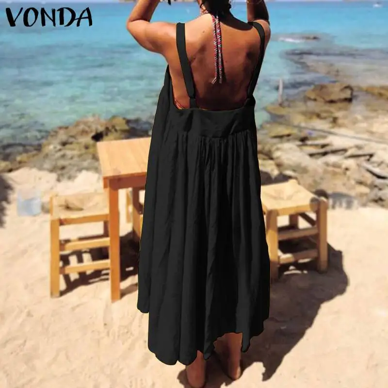 VONDA Bohemian Sleeveless Dress Women 2019 Summer Sundress Spaghetti Strap Party Long Dress Holiday Vestido Robe Femme Plus Size 
VONDA Bohemian Sleeveless Dress Women 2019 Summer Sundress Spaghetti Strap Party Long Dress Holiday Vestido Robe Femme Plus Size