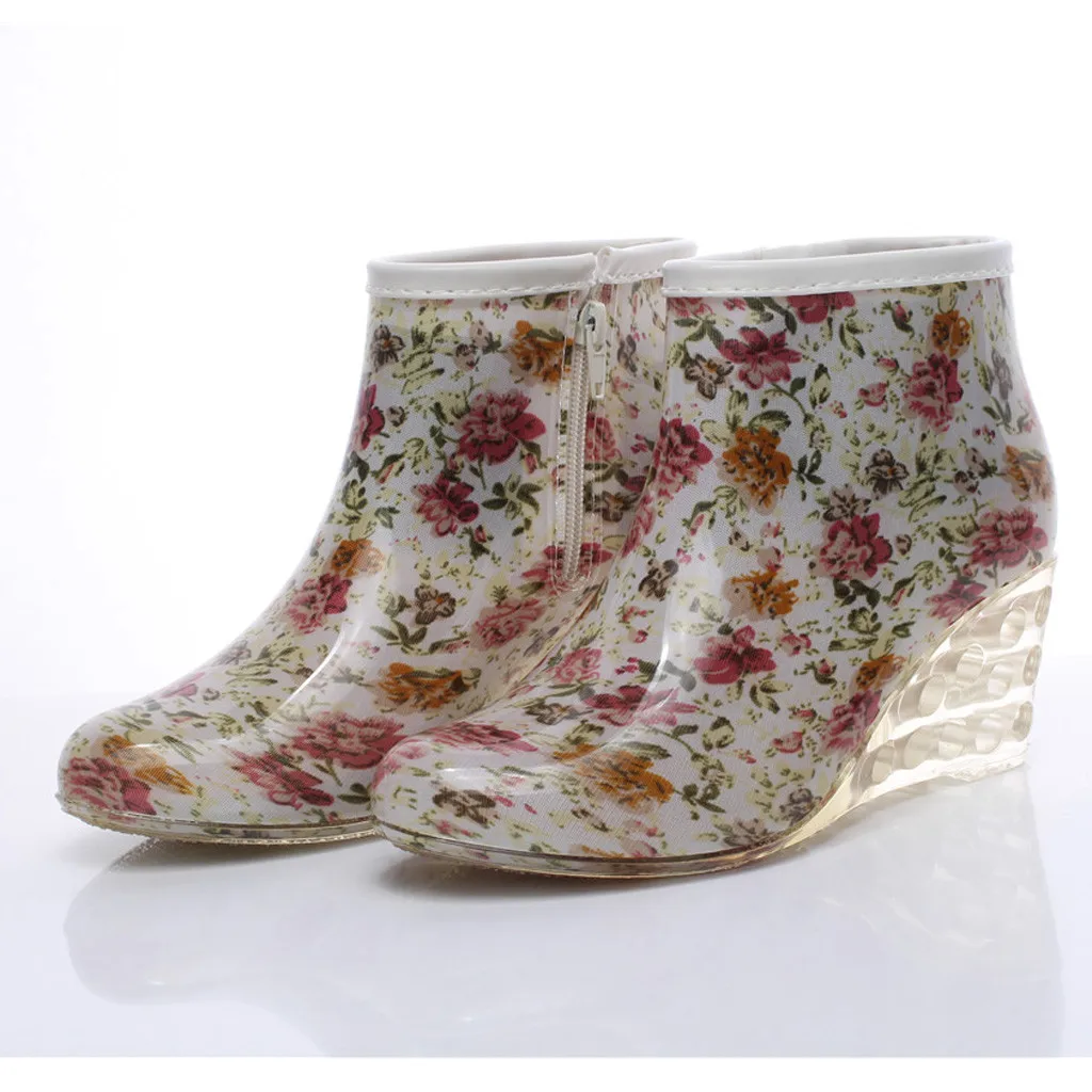 European yard Womens Fashion Flower Print Wedges Short Tube Rain Boots Waterproof Water Shoes 30 Dropshipping
European yard Womens Fashion Flower Print Wedges Short Tube Rain Boots Waterproof Water Shoes 30 Dropshipping