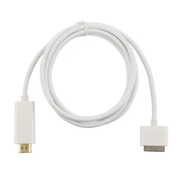 

1PC White 30 Pin Digital AV HDTV Adapter Dock Connector to 1080P HDMI for Apple iPhone Iphone4/4S Ipad2/3 Ipad cable