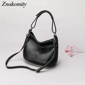 Znakomity Casual Genuine Leather Crossbody Bags for Women Large Capacity Black Women's Bag Shoulder Bag Hobos Ladies handbag Big
Znakomity Casual Genuine Leather Crossbody Bags for Women Large Capacity Black Women's Bag Shoulder Bag Hobos Ladies handbag Big