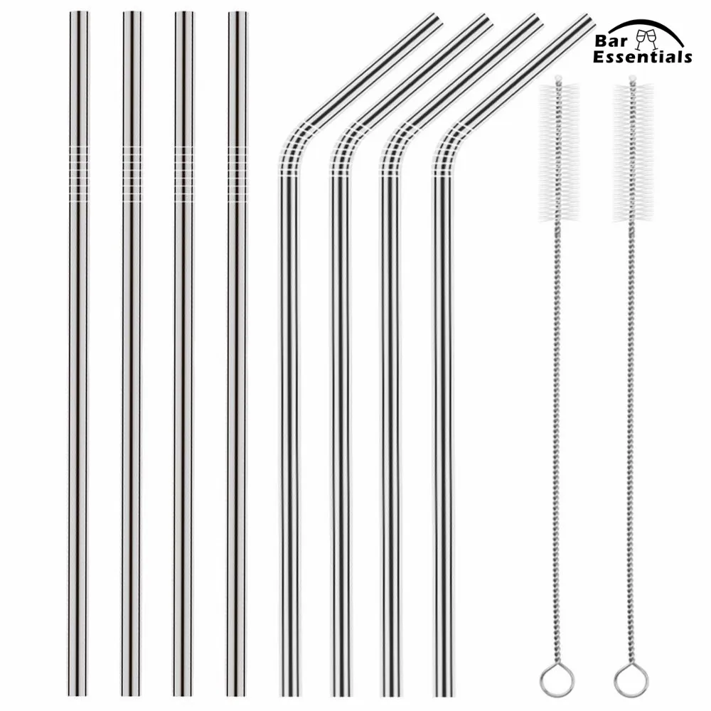 8Pcs Reusable Drinking Straw High Quality Stainless Steel Metal Straw with Cleaner Brush For Mugs
8Pcs Reusable Drinking Straw High Quality Stainless Steel Metal Straw with Cleaner Brush For Mugs