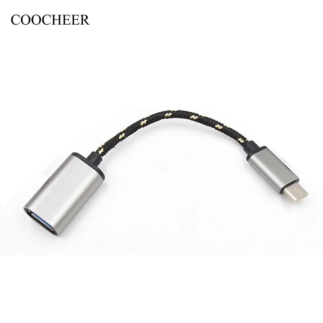 Plug And Play, High Speed Transmission And Strong USB Mobile Phone Data Sync Adapter Converter Nylon Woven Type-C OTG Cable
Plug And Play, High Speed Transmission And Strong USB Mobile Phone Data Sync Adapter Converter Nylon Woven Type-C OTG Cable