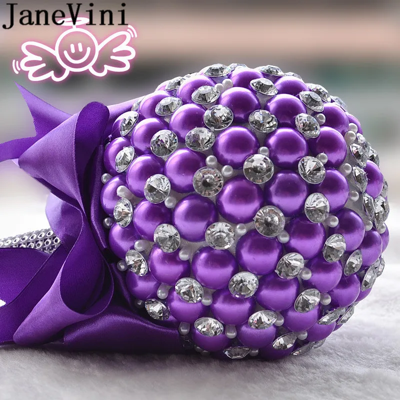 JaneVini Sparkly Rhinestones Crystal Wedding Bouquet Pink Satin Pearls Beaded Bridesmaids Flower Girls Holding Flowers Bouquets
JaneVini Sparkly Rhinestones Crystal Wedding Bouquet Pink Satin Pearls Beaded Bridesmaids Flower Girls Holding Flowers Bouquets