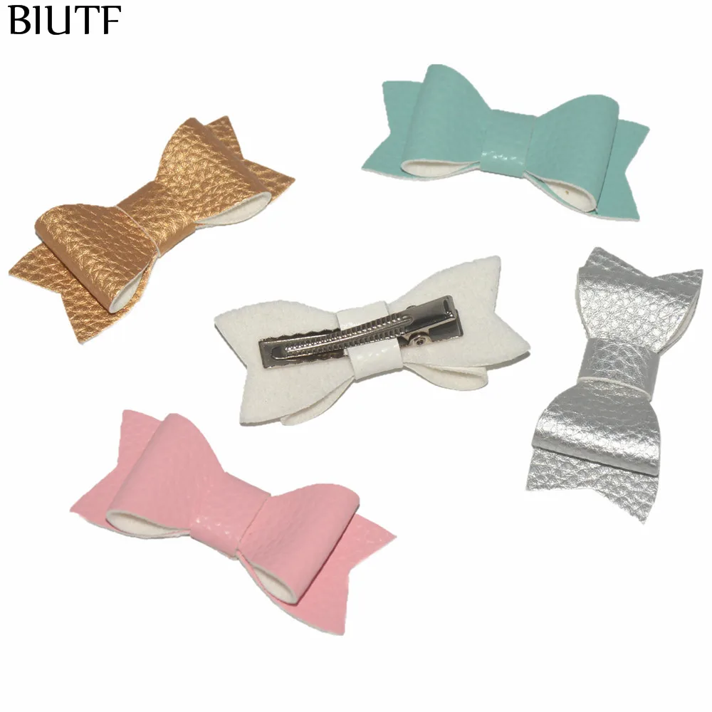 3pcs/lot Handmade Solid Color Synthetic PU Leather Bow WITH CLIP Kids Hairpins Girl Hair Accessories H0278
3pcs/lot Handmade Solid Color Synthetic PU Leather Bow WITH CLIP Kids Hairpins Girl Hair Accessories H0278