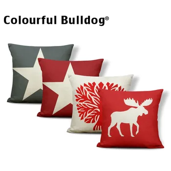 Christmas Cushion Case Pentagram Elk Deer Pillowcase Gray Ocean Style Cute Office For Teens Red Toss Pillow Angle 45Cm Gifts New
Christmas Cushion Case Pentagram Elk Deer Pillowcase Gray Ocean Style Cute Office For Teens Red Toss Pillow Angle 45Cm Gifts New