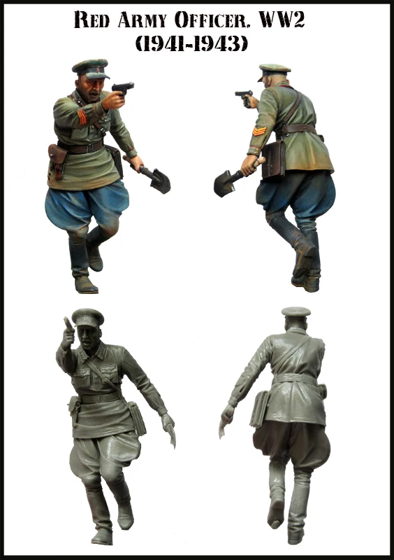 1/35 фигурки из смолы модель Kit-C200 WW2 офицер Красной Армии в разобранном