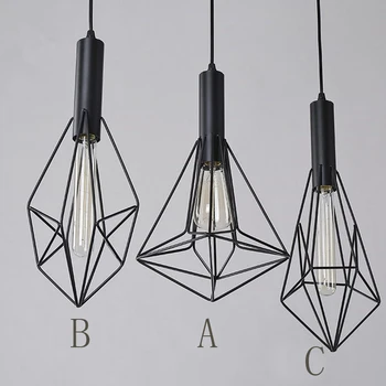 Modern simple creative iron chandelier light 3 kind rhombic\Diamonds iron pendant lamp for restaurant bar corridor light fixture
Modern simple creative iron chandelier light 3 kind rhombic\Diamonds iron pendant lamp for restaurant bar corridor light fixture