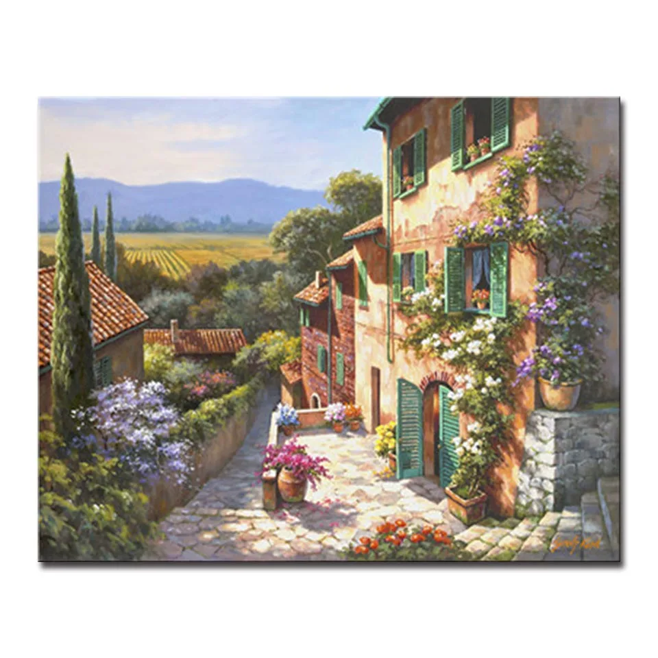 Oil By Numbers DIY Acrylic Kits Coloring Wall Art For Home Decoration Small Town Building Canvas Framed Modern Fashion Painting
Oil By Numbers DIY Acrylic Kits Coloring Wall Art For Home Decoration Small Town Building Canvas Framed Modern Fashion Painting