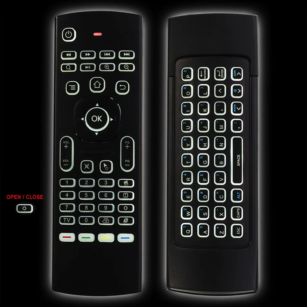 Original Backlit MX3 Air Mouse IR Learning 2.4G Wireless Gaming Mini Keyboard Air Mouse for Smart TV/Android Box/IPTV
Original Backlit MX3 Air Mouse IR Learning 2.4G Wireless Gaming Mini Keyboard Air Mouse for Smart TV/Android Box/IPTV