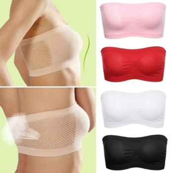 5 colors Womens Tube Top Strapless Bandeau Bra Underwear Women Bralette Seamless Strapless Tops
5 colors Womens Tube Top Strapless Bandeau Bra Underwear Women Bralette Seamless Strapless Tops