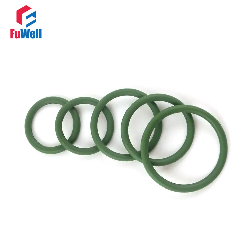 

5pcs 3mm Thickness Green FKM O Rings Gasket Washer 150/155/160/165/170/175/180/185/190/195/200mm OD O-ring Hole Sealings