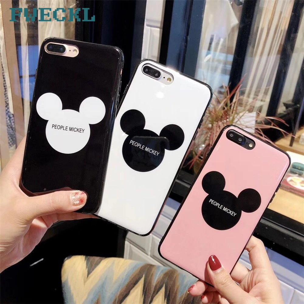 Super Hot Lovely Cartoon Mickey Mouse Case For iPhone 6 6S Plus Pink White Black Soft edge Hard Cover For iPhone 7 8 Plus X 10
Super Hot Lovely Cartoon Mickey Mouse Case For iPhone 6 6S Plus Pink White Black Soft edge Hard Cover For iPhone 7 8 Plus X 10