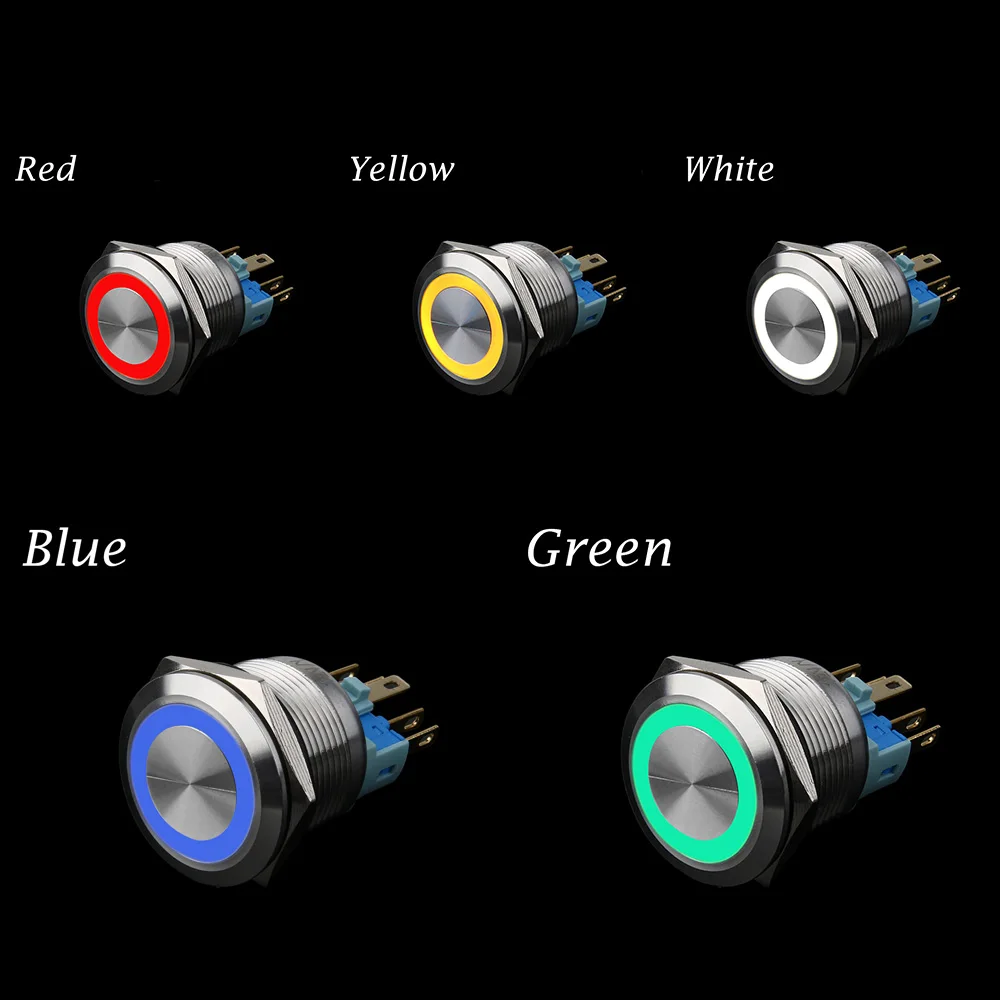 1PC Colorful Useful Durable 12V 16/19/22mm LED Power Push Button Switch Momentary Waterproof Metal Stainless Steel
1PC Colorful Useful Durable 12V 16/19/22mm LED Power Push Button Switch Momentary Waterproof Metal Stainless Steel