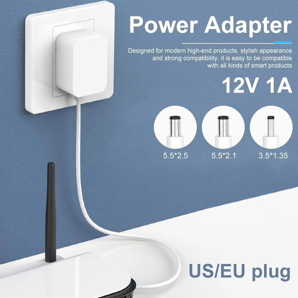 1.2M US/ EU DC 12V 1A Power Adapter For AC 100-240V Power Supply 3.5 x 1.35/ 5.5 x 2.1/ 5.5 x 2.5 DC Adapter
1.2M US/ EU DC 12V 1A Power Adapter For AC 100-240V Power Supply 3.5 x 1.35/ 5.5 x 2.1/ 5.5 x 2.5 DC Adapter