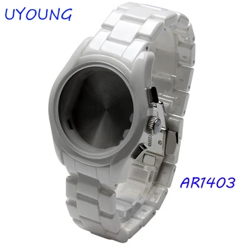 Wrist watchband 22mm Watch Accessories White Ceramic Watch Strap watch case deployment Watch buckle For AR1403 Strap Bracelet
Wrist watchband 22mm Watch Accessories White Ceramic Watch Strap watch case deployment Watch buckle For AR1403 Strap Bracelet