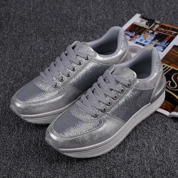Spring Girls Walking Jogging Sneakers Non-Slip Athletic Shoes Girls Silver Black Sports Shoes For Women Pu Leather Sneakers Lady
Spring Girls Walking Jogging Sneakers Non-Slip Athletic Shoes Girls Silver Black Sports Shoes For Women Pu Leather Sneakers Lady