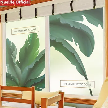 Green banana leaf pattern electrostatic frosted glass film living room bedroom bathroom office sliding door window film
Green banana leaf pattern electrostatic frosted glass film living room bedroom bathroom office sliding door window film