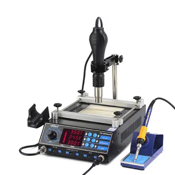 853AAA SMD Hot Air Gun+ 60W Soldering Irons +500W Preheating Station Multifunction In Rework Station 650W Soldering Station
853AAA SMD Hot Air Gun+ 60W Soldering Irons +500W Preheating Station Multifunction In Rework Station 650W Soldering Station