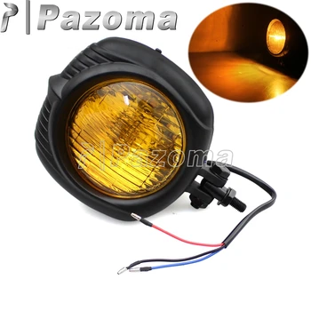 Motorcycle 4.5" Amber Lens H4 Vintage Headlights Sealed Beam Moto Aluminum Headlamp for Harley Touring Chopper Bobber Headlight
Motorcycle 4.5" Amber Lens H4 Vintage Headlights Sealed Beam Moto Aluminum Headlamp for Harley Touring Chopper Bobber Headlight