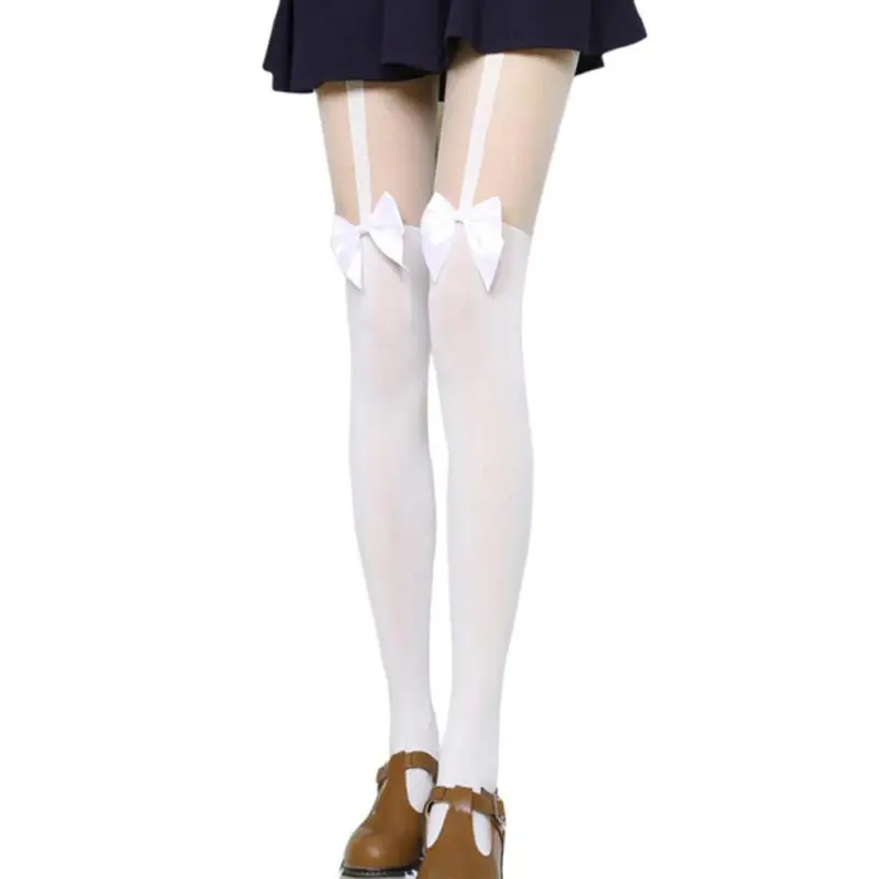 Cute Bow Strap Stockings White / Black Knee Socks Sexy Stockings Thin Stocking Thigh Long Knee High Sock Women 1 Pair
Cute Bow Strap Stockings White / Black Knee Socks Sexy Stockings Thin Stocking Thigh Long Knee High Sock Women 1 Pair