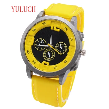 YULUCH Casual Sports Brand Men's Quartz Watch Personality Military Dial Multi-color Silicone Strap Watch Gift For Men
YULUCH Casual Sports Brand Men's Quartz Watch Personality Military Dial Multi-color Silicone Strap Watch Gift For Men