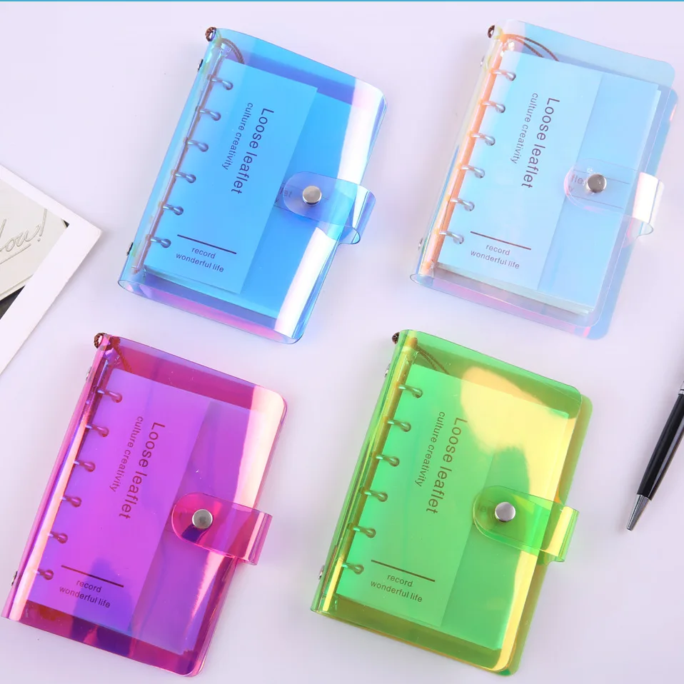 Spiral Notebook PVC Laser Transparent Dokibook Agenda Planner Organizer Dividers Weekly Personal Travel Journal Diary Note Books
Spiral Notebook PVC Laser Transparent Dokibook Agenda Planner Organizer Dividers Weekly Personal Travel Journal Diary Note Books