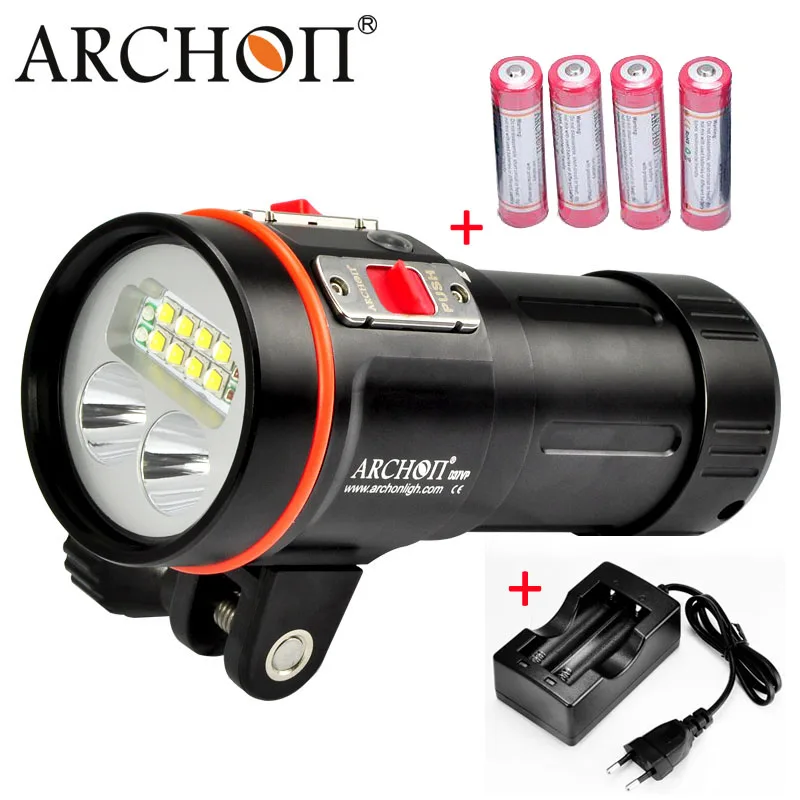 

ARCHON W43VP D37VP Diving Video Light 8* CREE XM-L2 max 5200 lumen uv red light underwater Spotlight