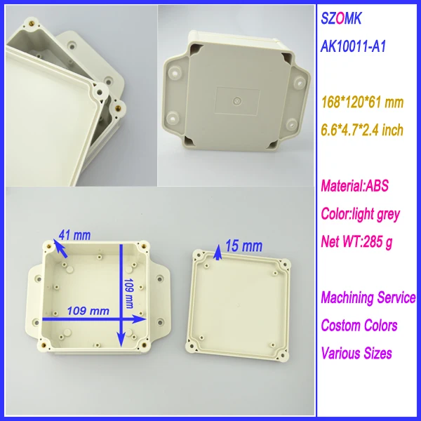 4 Pieces a lot plastic box electronic waterproof enclosure 168*120*61MM 6.6*4.7*2.2mm
4 Pieces a lot plastic box electronic waterproof enclosure 168*120*61MM 6.6*4.7*2.2mm
