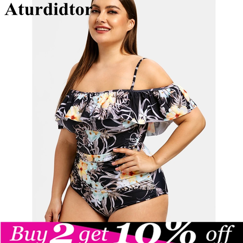 Plus Size Floral Print Ruffle Trim Swimwear Spaghetti Straps One-piece Swimsuit Large Bodysuit for Women Dark Beachwear XXXL 5XL
Plus Size Floral Print Ruffle Trim Swimwear Spaghetti Straps One-piece Swimsuit Large Bodysuit for Women Dark Beachwear XXXL 5XL