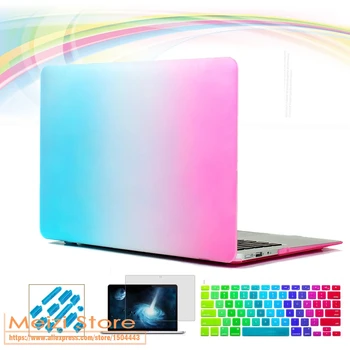 Matte Rainbow Hard Case Keyboard Cover Protector for Apple Macbook Air Pro Retina 13 15 Shell For Macbook Air 13.3 Pro 15.4 inch
Matte Rainbow Hard Case Keyboard Cover Protector for Apple Macbook Air Pro Retina 13 15 Shell For Macbook Air 13.3 Pro 15.4 inch