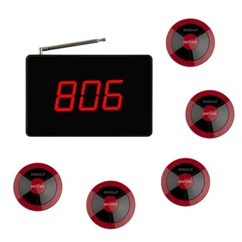 SINGCALL Wireless Calling System, Small Receiver Big Screen,360 Degree Waterproof No Screw Pager,Pack of 5 Pagers and 1 Receiver
SINGCALL Wireless Calling System, Small Receiver Big Screen,360 Degree Waterproof No Screw Pager,Pack of 5 Pagers and 1 Receiver