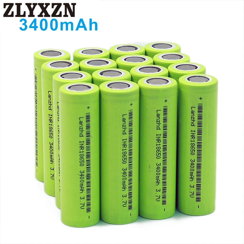 6-40PCS NEW 18650 3.7v 18650 Battery Lithium li ion 3400mah 30A Rechargeable Battery INR18650 For flashlight batteries
6-40PCS NEW 18650 3.7v 18650 Battery Lithium li ion 3400mah 30A Rechargeable Battery INR18650 For flashlight batteries
