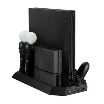 3 in 1 Vertical Cooling Stand Fast PS4 Move Charging Station Base For PS4 Game Controller for Sony Playstation 4 Pro Console
3 in 1 Vertical Cooling Stand Fast PS4 Move Charging Station Base For PS4 Game Controller for Sony Playstation 4 Pro Console