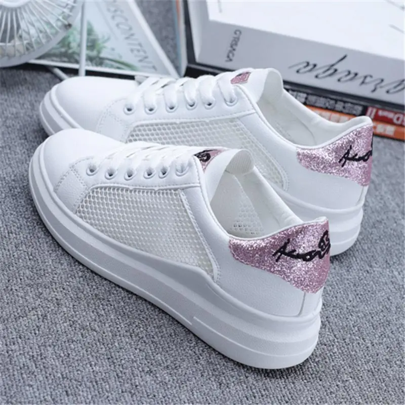 Women sneakers 2019 new fashion breathable mesh shoes woman lace-up hollow white sneakers women shoes zapatos de mujer
Women sneakers 2019 new fashion breathable mesh shoes woman lace-up hollow white sneakers women shoes zapatos de mujer
