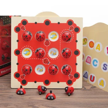 Kids Memory Training Game Chess Puzzles Toys Cartoon Animal Wooden Puzzle Ladybug Early Educational Toys for Children Gift 
Kids Memory Training Game Chess Puzzles Toys Cartoon Animal Wooden Puzzle Ladybug Early Educational Toys for Children Gift