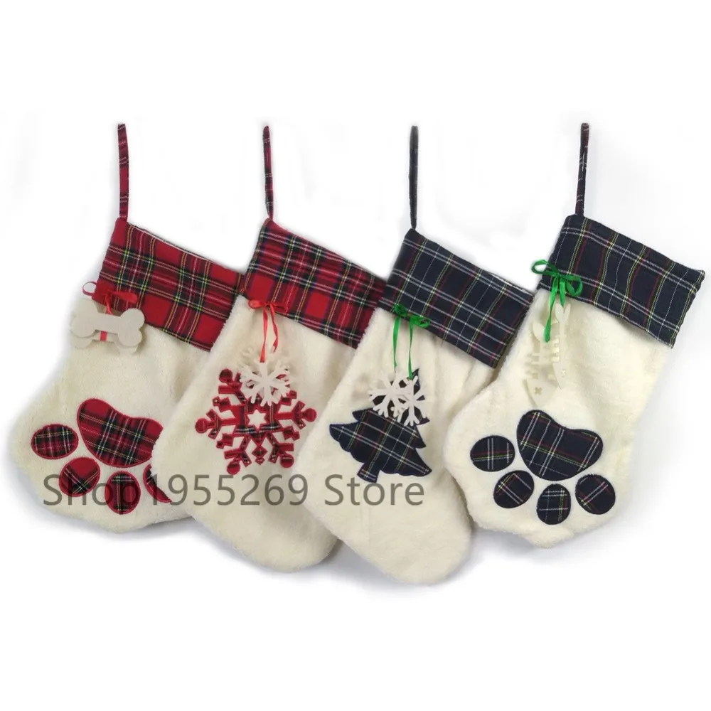 Burlap Christmas Stockings Wholesale 200pcs/lot Pet Dog Plaid Paw Stocking 2018 Christmas Large Socks Decoration
Burlap Christmas Stockings Wholesale 200pcs/lot Pet Dog Plaid Paw Stocking 2018 Christmas Large Socks Decoration