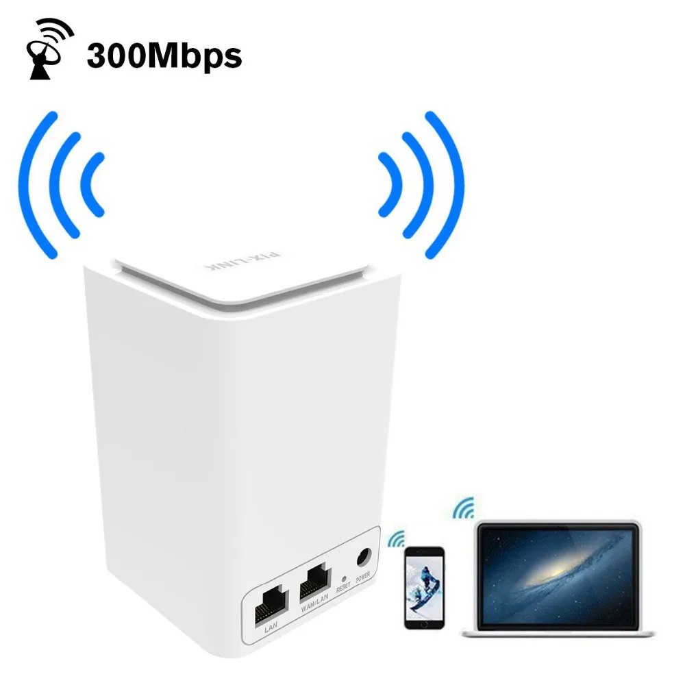 PIXLINK 300Mbps Wireless Router /Repeater/AP/Wps WiFi Range Extender Mini Dual Network Built-in Antenna with RJ45 2 Port Wi-fi
PIXLINK 300Mbps Wireless Router /Repeater/AP/Wps WiFi Range Extender Mini Dual Network Built-in Antenna with RJ45 2 Port Wi-fi