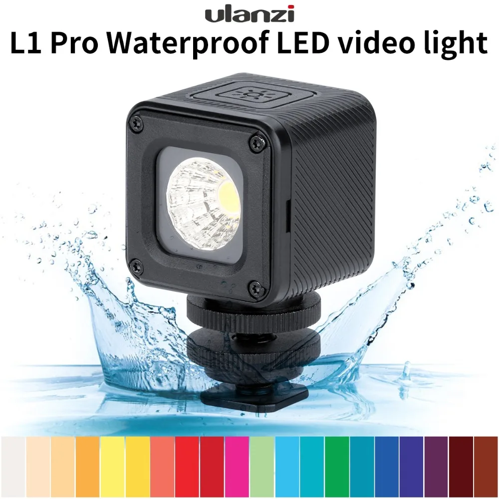 

Ulanzi L1 Pro 10m Underwater LED Video Light Waterproof Dimmable LED Video Lamp for Nikon Canon GOPRO SJCAM Action Cameras