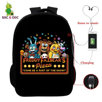 Five Nights At Freddy's Freddy Multifunction Backpack Women Men USB Charge Travel Bag School Bags for Teenagers Laptop Backpack
Five Nights At Freddy's Freddy Multifunction Backpack Women Men USB Charge Travel Bag School Bags for Teenagers Laptop Backpack
